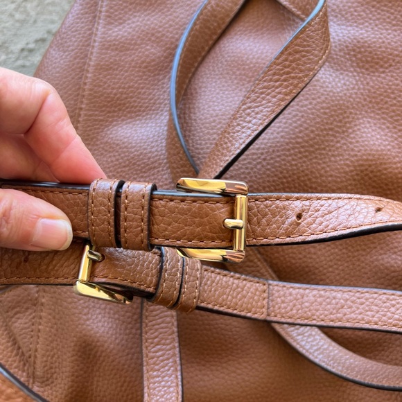 Michael Kors Brown Leather Backpack Classic Design - Picture 9 of 14